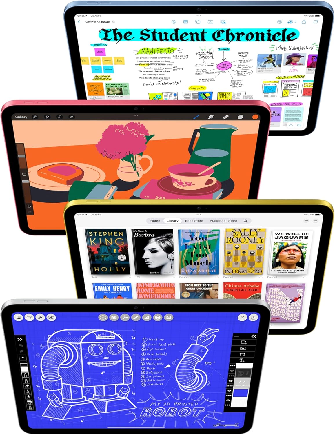 Apple - 11-inch iPad A16 chip with Wi-Fi - 128GB