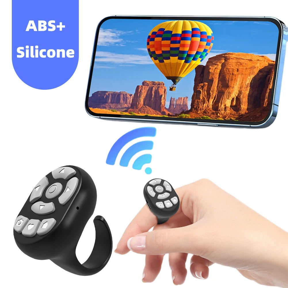 Wireless Bluetooth Remote Control for Mobile Phones Selfie Video Shutter E-Book Page Turner Multifunction Controller
