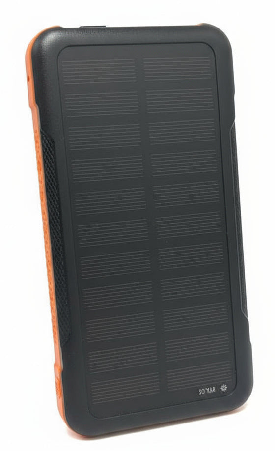 Hand Crank Solar Power Bank 10000mAh with Detachable Design, LED Flashlight, Waterproof, Shockproof & Dustproof Portable Charger